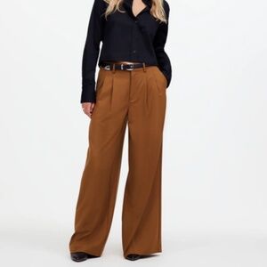 Madewell The Harlow Superwide Leg Trouser Camel | size 4 but fits like a 6 | NWT